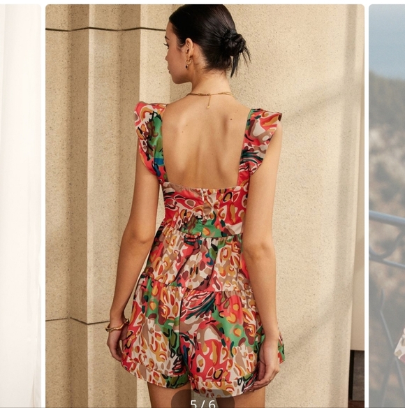 Commense Multicolor Floral Mini Dress - Picture 2 of 4
